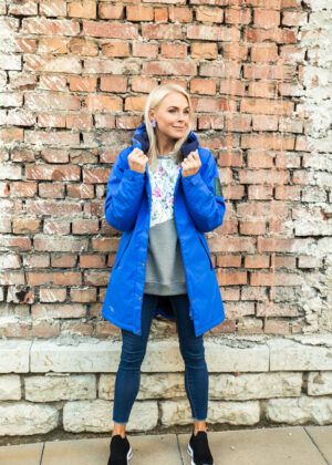 HUPPA naiste kevad-sügis ülemineku parka Janelle sinine (140 gr soojustusega)-KOHE LAOS - Image 4