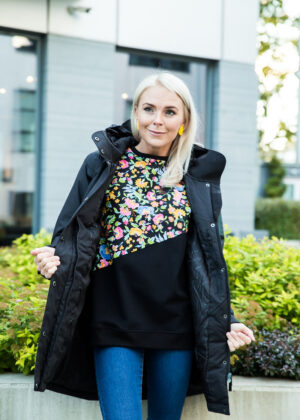 HUPPA  vihma ja tuulekindel  must naiste kevad-sügis parka Janelle (40gr soojustusega)- KOHE LAOS - Image 4