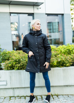 HUPPA  vihma ja tuulekindel  must naiste kevad-sügis parka Janelle (40gr soojustusega)- KOHE LAOS - Image 5