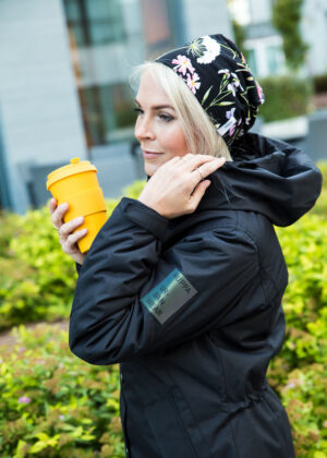 HUPPA  vihma ja tuulekindel  must naiste kevad-sügis parka Janelle (40gr soojustusega)- KOHE LAOS - Image 10