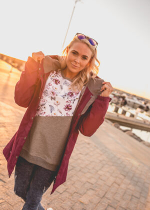 HUPPA stiilne vihma ja tuulekindel  bordoolilla  40 gr soojustusega naiste kevad-sügis parka - Image 2