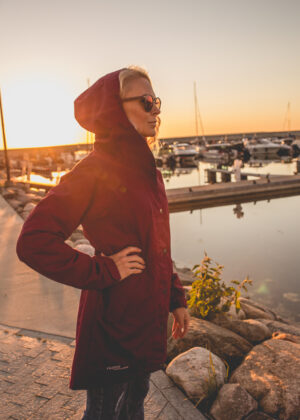 HUPPA stiilne vihma ja tuulekindel  bordoolilla  40 gr soojustusega naiste kevad-sügis parka - Image 5