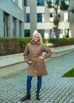 HUPPA naiste kevad-sügis ülemineku parka kohvi beez(140gr soojustusega)-KOHE LAOS VIIMASED - Image 4