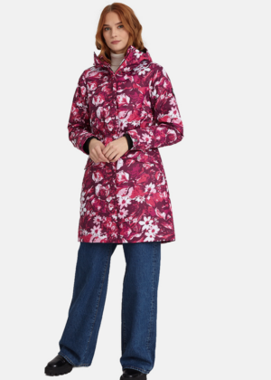 HUPPA naiste kevad-sügis parka Minna bordoo lilleline 40 gr soojustusega-KOHE LAOS VIIMASED-SUPER HIND - Image 2