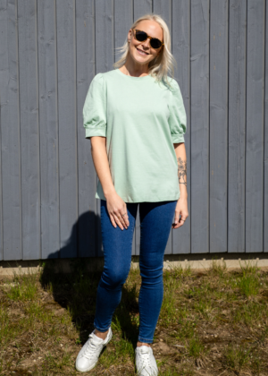 VERO MODA orgaanilisest puuvillast särk Kerry mündiroheline -KOHE LAOS - Image 2