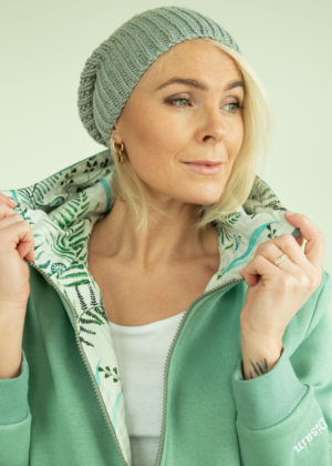 TIINA MÜTSID puuvillasest lõngast käsitöö müts helehall-KOHE LAOS - Image 4