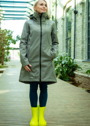 HUPPA  naiste kevad-sügis softshell jope Ava hall-KOHE LAOS VIIMASED - Image 4