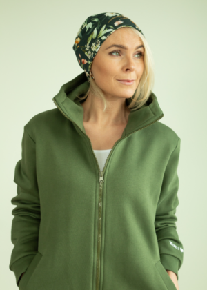 Puuvillasest kangast müts Aasalilled-Kohe laos