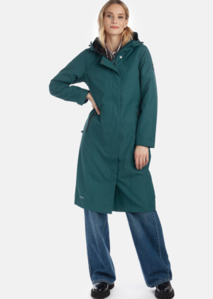 Huppa naiste kevad-sügis mantel Merje petroolroheline (ilma soojustuseta)-UUDIS - Image 5