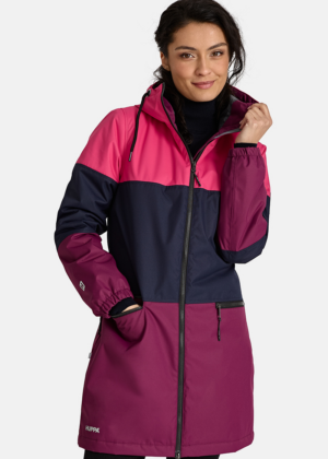 HUPPA naiste kevad-sügis jope Hanka (fuksia, tumesinine, bordoo) 40 gr soojustusega-KLIENTIDE LEMMIK - Image 1