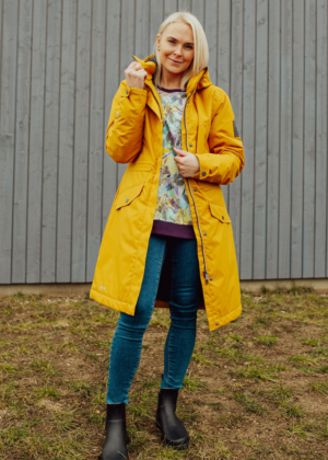 HUPPA naiste kevad-sügis ülemineku parka Minna sinepikollane 100 gr soojustusega- KOHE LAOS - Image 12