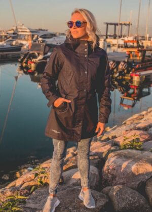 HUPPA stiilne vihma ja tuulekindel tumesinine 40 gr naiste kevad-sügis parka -KOHE LAOS - Image 4