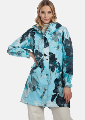 HUPPA  naiste kevad-sügis parka Janelle sinise kirju -UUDIS-PIIRATUD KOGUS - Image 1