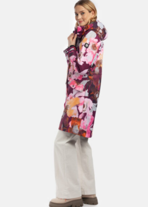 HUPPA  naiste kevad-sügis parka Minna bordoo kirju 40 gr soojustusega-UUDIS - Image 4