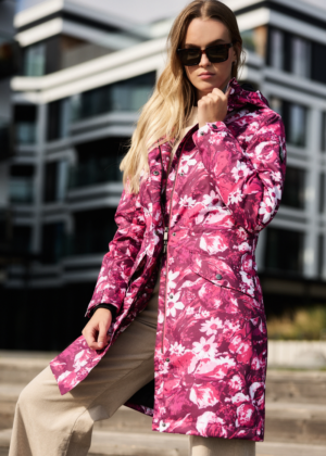 HUPPA naiste kevad-sügis parka Minna bordoo lilleline 40 gr soojustusega-KOHE LAOS VIIMASED-SUPER HIND - Image 5