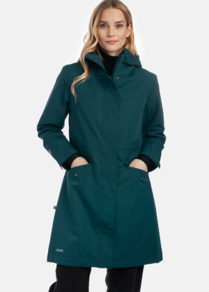 HUPPA  naiste kevad-sügis ülemineku  parka Minna petroolroheline 100 gr soojustusega-UUDIS - Image 1