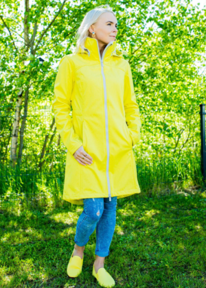 HUPPA  naiste kevad-sügis softshell jope Ava kollane-KOHE LAOS