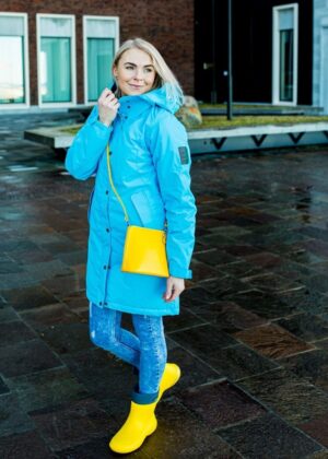 HUPPA vihma ja tuulekindel helesinine kevad-sügis naiste ülemineku parka (140 gr soojustusega)-KOHE LAOS VIIMANE-SUPER HIND - Image 5