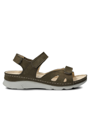 NAGABA NATURAALNAHAST naiste sandaalid metsarohelised - Image 2