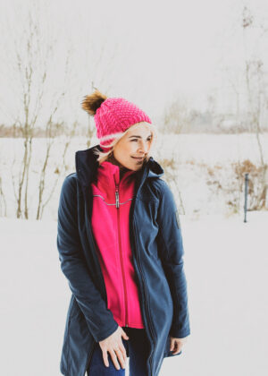 Huppa fliisvooodri ja naturaalse karvaga fuksiaroosa naiste sügis-talvine müts Ash-KOHE LAOS - Image 8