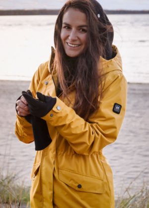 HUPPA naiste kevad-sügis ülemineku parka Minna sinepikollane 100 gr soojustusega- KOHE LAOS - Image 2