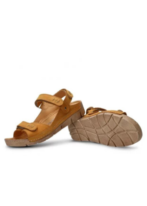 NAGABA NATURAALNAHAST moteriški sandalai geltoni - Image 4