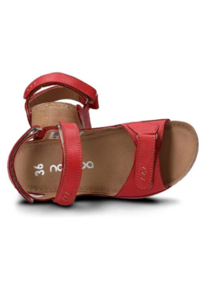 NAGABA NATURAALNAHAST naiste sandaalid punased-kohe laos-SUPER HIND-VIIMASED JÄÄNUD - Image 5