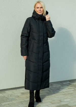 FIVE SEASONS naiste talvemantel Leona must-KOHE LAOS VIIMANE suuruses 44 -SUPER HIND - Image 1