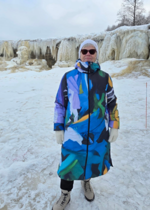 Huppa naiste talvemantel Eira sinise kirju(300 gr soojustusega)-kohe laos L ja XXL viimased - Image 5