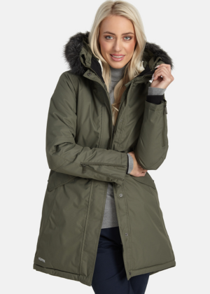 Huppa naiste talveparka Vivian roheline kunstkarvaga(200gr soojustusega) - Image 4