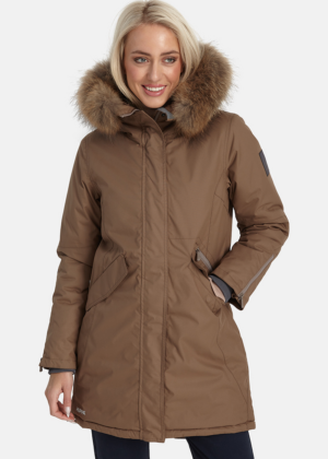 HUPPA naiste talveparka Vivian beez naturaalkarvaga 200 gr soojustusega-kohe laos-SUPER HIND - Image 1