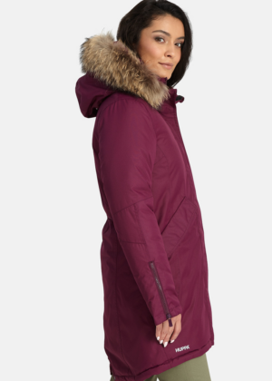Huppa naiste talveparka Vivian bordoolilla naturaalkarvaga 200 gr soojustusega-kohe laos-SUPER HIND - Image 10