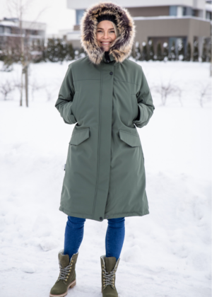 Lenne naiste talveparka Carmen metsaroheline(200 gr soojustusega)-super hind - Image 4