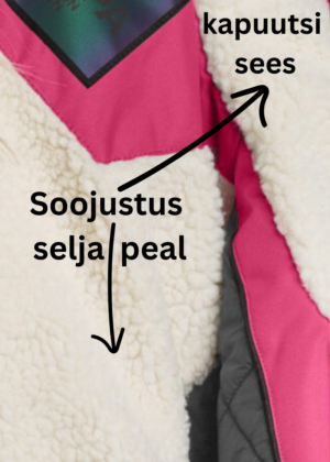 Huppa naiste talveparka Vivian fuksiaroosa kunstkarvaga(200gr soojustusega)-kohe laos viimane L-super hind - Image 5