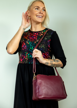 Armas must kõrge piha osaga pikem figuurisõbralik taskutega kleit Nelli Värvide Mäng-Kohe laos viimane XL - Image 4