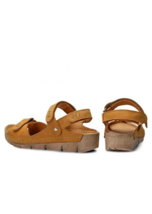 NAGABA NATURAALNAHAST moteriški sandalai geltoni - Image 6