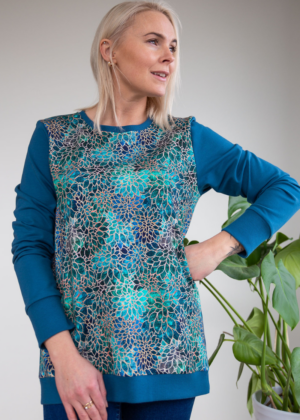 Stiilne petroolroheline pusa Olivia- kohe laos viimane 3XL - Image 1