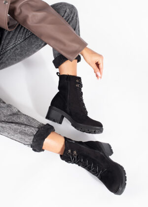 Madala kontsaga kõrvalt lukuga naiste mustad poolsaapad suurusele 39-KOHE LAOS VIIMASED - Image 3