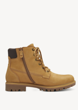 TAMARIS naturaalnahast  fliisvoodriga kõrvalt lukuga helepruunid naiste poolsaapad-KOHE LAOS - Image 5