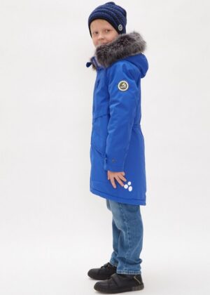 HUPPA poiste talveparka David sinine  KUNSTKARVAGA 200 grammi soojustusega-vihma ja tuulekindel-KOHE LAOS-SUPER HIND - Image 2