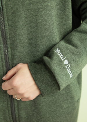 YEMI DISAIN tumehall kapuutsiga pusa-jakk -kohe laos XL - Image 5