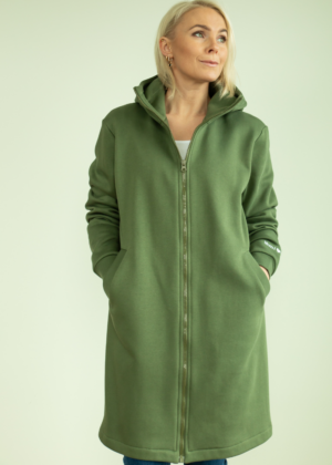 YEMI DISAIN metsaroheline kapuutsiga pusa-jakk ühetooniline- viimane XL KOHE LAOS - Image 8