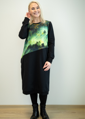 Stiilne must taskutega pusakleit Rabamets-UUDIS- suurus M(38-40)-kohe laos - Image 1