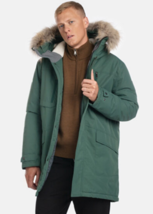 HUPPA meeste talveparka David 1 roheline NATURAALKARVAGA 200 gr soojustusega-vihma ja tuulekindel-UUDIS-KOHE LAOS - Image 4