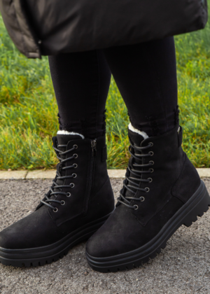 DUFFY kõrvalt lukuga ja seest soojema karvaga mustad naiste poolsaapad-KOHE LAOS VIIMASED JÄÄNUD - Image 3