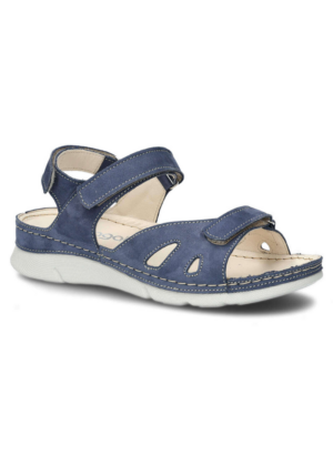 NAGABA NATURAALNAHAST naiste sandaalid sinised suuruses 39-KOHE LAOS VIIMASED-SUPER HIND - Image 5