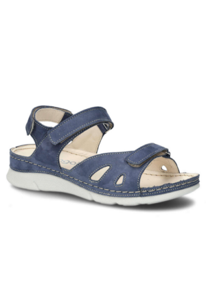 NAGABA NATURAALNAHAST naiste sandaalid sinised suuruses 39-KOHE LAOS VIIMASED-SUPER HIND - Image 1