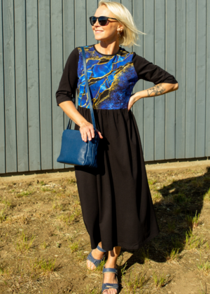 NAGABA NATURAALNAHAST naiste sandaalid sinised-KOHE LAOS VIIMASED-SUPER HIND - Image 3