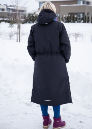 Huppa naiste talvemantel Eira must (300 gr soojustusega)-super hind - Image 3