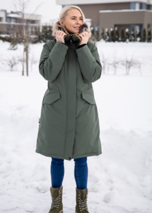 Lenne naiste talveparka Carmen metsaroheline(200 gr soojustusega)-super hind - Image 12